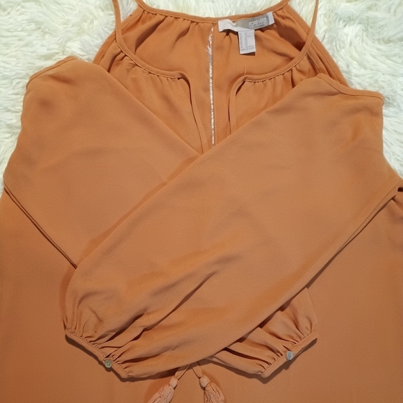 Forever 21 Women's Orange  Tunic Top- Size XS - Picture 3 of 5